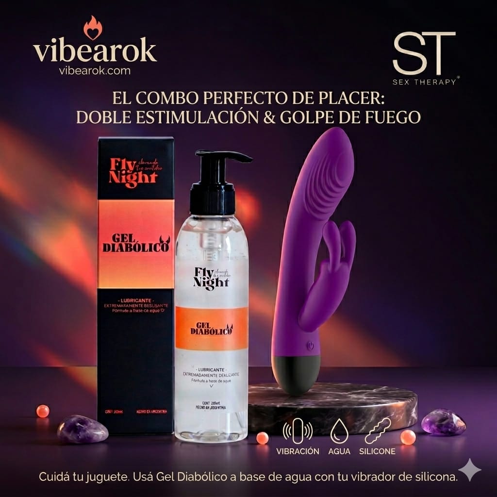 Combo Perfecto de Placer: Doble Estimulación Rabbit + Gel Diabólico